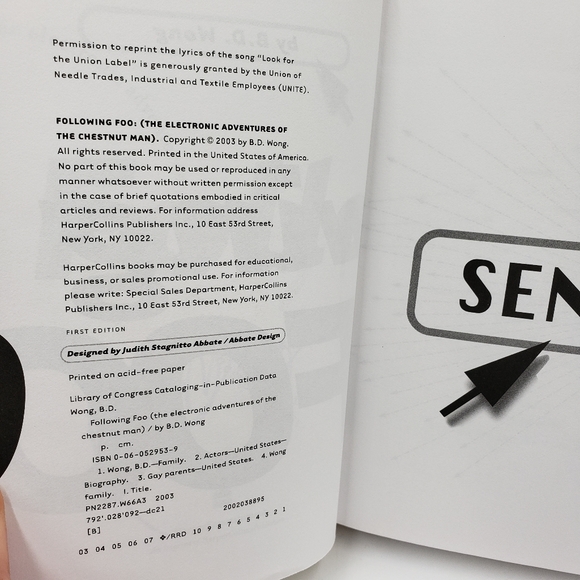 3/$12 Following Foo Hardcover Book B.D. Wong - Picture 4 of 7